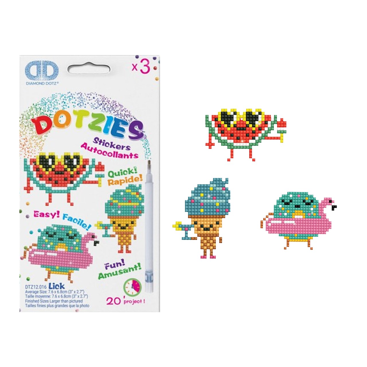 DTZ12.016 - LICK - Diamond Painting Artwork Kit - 0.00 - 0.00 in